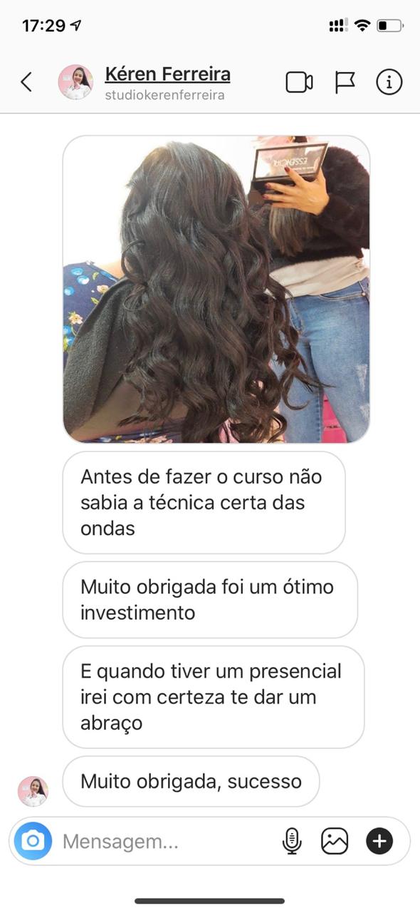 Testemunho Imersão em Penteados